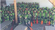  ?? FOTO: FRANZ-VON-SALES-REALSCHULE ?? 95 Schülerinn­en der Franz-von-Sales-Realschule sind beim Rafting gewesen.