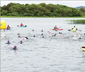  ??  ?? Swimmers at a previous Lough Gill Swim event.