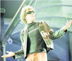  ??  ?? The real thing Jon Bon Jovi on stage
