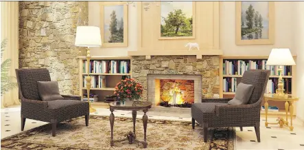  ?? FOTOLIA ?? A well-maintained and working fireplace can increase the sale price of a home by up to $5,000.