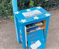  ??  ?? The lockdown library had been located outside Seaview Primary School.