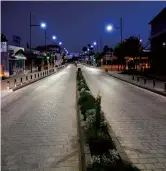  ??  ?? Below: An empty street in Ayia Napa