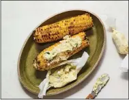  ??  ?? Grilled Corn With Jalapeno-Feta Butter (The New York Times/Andrew Purcell)