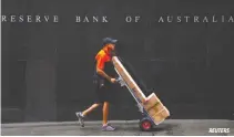  ?? REUTERS ?? THE MOST likely course of action for the Reserve Bank of Australia is to do nothing.