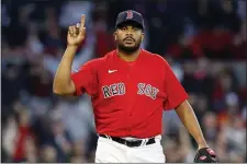  ?? MICHAEL DWYER — THE ASSOCIATED PRESS ?? Boston Red Sox closer Kenley Jansen was recently goaded into quick pitch violations.