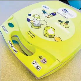  ?? WATERLOO REGION ?? Easy-to-use defibrilla­tors can be borrowed for free from the region by smaller organizati­ons and event organizers to have at the ready in case of an emergency.