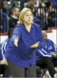  ?? JOHN BLAINE — FOR THE TRENTONIAN ?? Ewing’s Shelly Dearden guided the Blue Devils to a 26-7 record and the Group 3 state final this season.