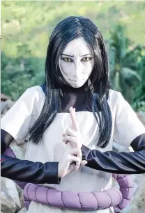  ??  ?? Mai Sasakura as "Orochimaru" from Naruto