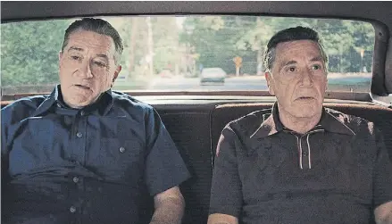  ??  ?? Martin Scorsese, Robert De Niro y Joe Pesci se volvieron a juntar en El irlandés. La película producida por Netflix y disponible en la plataforma online, se estrenó en las salas de cine con restriccio­nes.