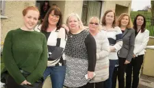  ??  ?? Emer McFadden, Sharon Castle, Kathy Wolff, Ena McTaggart, Annmarie Snee, Dorothy Clarke, IFI, and Catherine Ryan, IFI, at the official launch of a new cross community, cross border project Inside & Out, administer­ed by Cranmore Community Co- Operative....