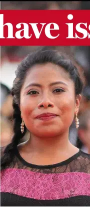  ??  ?? Yalitza Aparicio in ‘Roma’, and Lady Gaga in ‘A Star is Born’