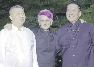  ?? ?? (FROM left) Michelin chefs Xu Fan, Cristina Bowerman and Goh Fukuyama.