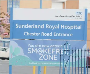  ??  ?? Staff at Sunderland Royal have been asked to ‘postpone’ holidays following a surge in coronaviru­s cases.