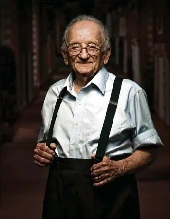  ?? (ZUMA PRESS INC/ALAMY STOCK PHOTO) ?? Ben Ferencz: «La pensée de Trump est celle d’Hitler dans le sens de la pensée: tuez-les tous.»