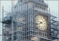  ?? PICTURE: GARETH FULLER/PA. ?? CEREMONIAL ROLE: Big Ben is to toll again regularly in the run-up to the Armistice Day commemorat­ions on Sunday.