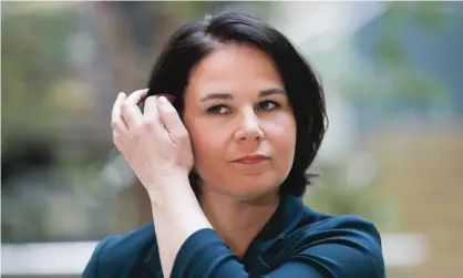  ??  ?? Annalena Baerbock, Germany’s Green party co-leader and top candidate for the upcoming national election in September. Photograph: Markus Schreiber/AP