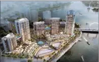  ??  ?? The Seef is a high-profile district under Lusail’s master plan that offers 600,000 square metres of developmen­t for mixed-use commercial purposes, stretching along the pristine 2.3-km waterfront promenade.