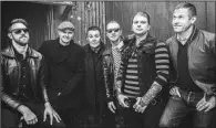  ??  ?? Boston’s Dropkick Murphys — Tim Brennan (from left), Al Barr, Ken Casey, Jeff DaRosa, James Lynch and Matt Kelly — will play the Metroplex in Little Rock tonight.