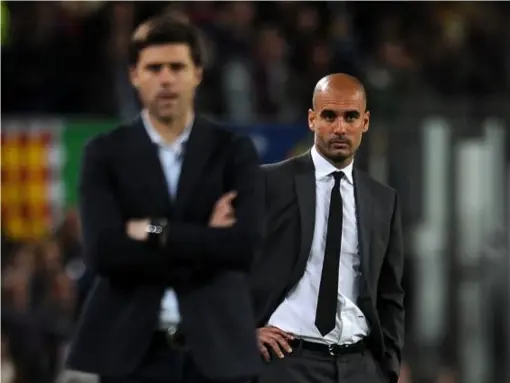  ?? (Getty) ?? The style of football Mauricio Pochettino's teams have played has always impressed Pep Guardiola