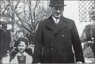  ?? FAMILY PHOTO ?? A young Helma Goldmark walks with her father, Alois Blühweis, who was later murdered in the Holocaust.