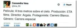  ??  ?? Alguno de los tuits que dejarían de ser constituid­os como «humillació­n a las víctimas» y serían libertad de expresión