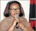  ??  ?? OPPOSED: Commission for Gender Equality commission­er Lulama Nare