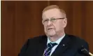  ?? Photograph: Darren England/AAP ?? Brisbane Olympic Organising Committee board member John Coates. Coates spoke at a federal Senate inquiry focused mainly on stadium plans for the 2032 games.