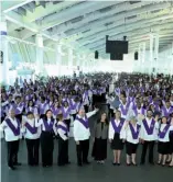  ?? FUENTE EXTERNA ?? La graduación fue realizada en el centro de convencion­es San Soucí.