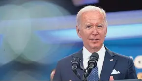  ?? PATRICK SEMANSKY/AP FILE ?? President Joe Biden’s package of tax and spending priorities, featuring tax increases on the wealthy, is unlikely to pass the House or Senate as proposed.