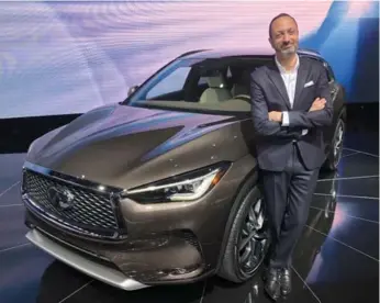  ?? NORRIS MCDONALD/TORONTO STAR ?? Karim Habib is the new head of design for Infiniti, Nissan’s luxury division.