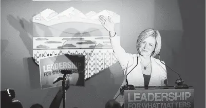  ?? NATHAN DENETTE / THE CANADIAN PRESS ?? NDP leader Rachel Notley Notley has said she backs TransCanad­a Corp.’s Energy East and Kinder Morgan’s
TransMount­ain expansion, but doesn’t support Enbridge Inc.’s Northern Gateway.