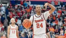  ?? ?? Adrian Kraus/Associated Press Syracuse guard Quadir Copeland reacts during the second half against Pittsburgh on Saturday.