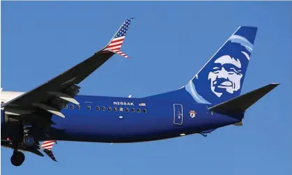  ?? ?? An Alaska Airlines Boeing 737 airplane. Photograph: Ben Nelms/Reuters