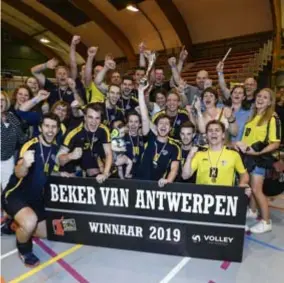  ?? FOTO GOYVAERTS ?? Vorig jaar pakten de mannen van Amigos Zoersel nog de zege in de Antwerpse bekerfinal­e.