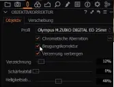  ??  ?? Gründlich: Mit der „Beugungsko­rrektur“entfernt das Programm Unschärfen, die durch Diffraktio­n entstehen.