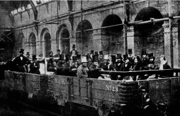  ?? ?? The inaugural Metropolit­an train, on the world’s first undergroun­d line, by Fowler, 1863