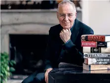  ?? MICHAEL RUBENSTEIN/FOR THE WASHINGTON POST ?? Ron Chernow in his Brooklyn Heights home. The author of numerous lengthy biographie­s, most notably “Hamilton,” has written a 1,074-page book on Ulysses S. Grant.