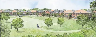  ?? ?? ● Artist impression of the new homes on part of the existing Widnes Golf Club course