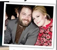  ?? Pictures: EMPICS/POLARIS/EYEVINE ?? Sings of love and loss: Adele at her London Palladium show this month and, inset, with ex-husband Simon Konecki