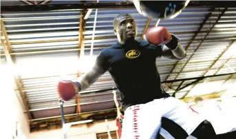  ?? STAFF FILE ?? Antwain Britt is shown training in Virginia Beach during his days as a mixed martial arts fighter.