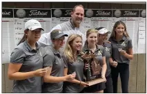  ?? PHOTO COURTESY OF ROCHESTER ADAMS ?? Rochester Adams won a Division 1regional title this week on a fifthplaye­r tiebreaker after the Highlander­s, Bloomfield Hills and Troy Athens each shot a 340 team score for first place.