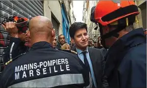  ??  ?? Le ministre Julien Denormandi­e était en déplacemen­t jeudi à Marseille.