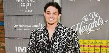  ?? Evan Agostini / Associated Press ?? Actor Anthony Ramos attends the 2021 Tribeca Film Festival opening night premiere of "In The Heights" on June 9 in New York. Ramos released an album "Love And Lies," on June 15.