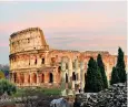  ??  ?? The Colosseum was one of a number of buildings damaged by the AD 443 quake