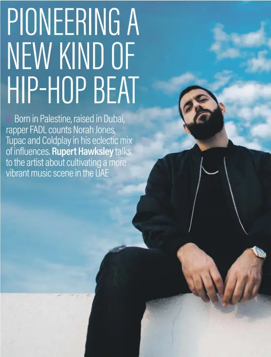  ?? @creationso­fla ?? Rapper FADL hopes to inspire a generation of young people in the region to make music