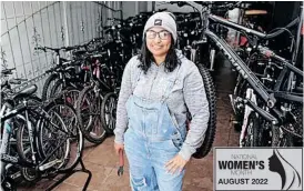  ?? BRENDAN MAGAAR African News Agency (ANA) ?? NURIYA Rustin is passionate about giving bicycles a fix. |