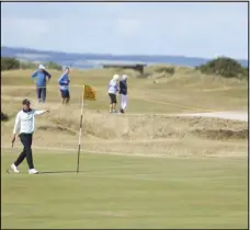  ?? Associated Press ?? Jordan Spieth of the US on the 8th green during a practice round at the British Open golf championsh­ip on the Old Course at St. Andrews, Scotland on Wednesday.