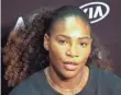  ?? LYNN BO BO, EPA ?? Serena Williams, No. 2 in the world rankings, is seeking her seventh Australian Open title.