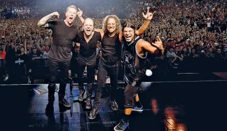  ??  ?? Insieme I Metallica nell’attuale line-up, la band ha praticamen­te inventato un genere, il thrash metal