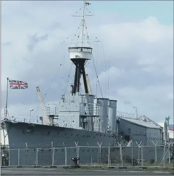  ??  ?? CLOSED ATTRACTION
HMS Caroline may need to be moved from Belfast to Portsmouth